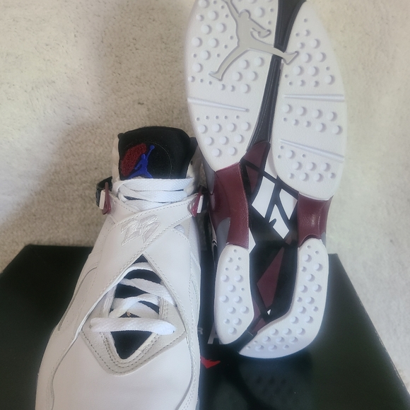 Air jordan retro 8 white, black , purple, gray authentic - Picture 4 of 6